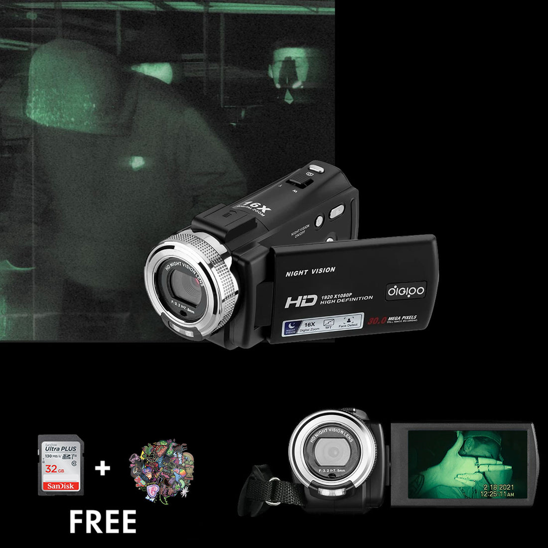 TheNightCorder – Full HD Night Vision Camcorder with Infrared