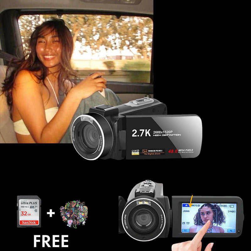 The2.7KCorder Pro – 2.7K UHD Camcorder with Touchscreen &amp; 60 FPS